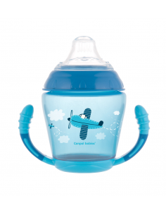 Toys Nem kifolyó itatópohár puha ivócsőrrel 230 ml 9 h+ kék