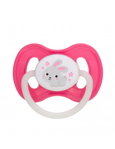 Canpol babies Nyugtató cumi Bunny&Company szilikon, szimmetrikus A 0-6hó rózsaszín