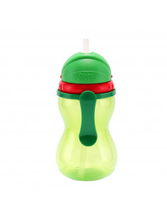Canpol babies Szívószálas sport itatópohár 370 ml 12hó+ zöld