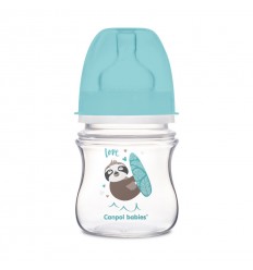 Canpol babies EasyStart antikólikás cumisüveg 120 ml 0hó+ Exotic Animals kék