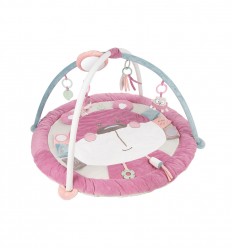 Canpol babies Zenélő játszószőnyeg Pastel friends rózsaszín