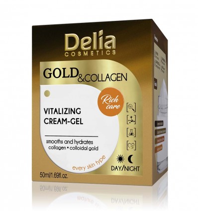 Delia Gold & Collagen Vitalizáló krémes gél 50 ml