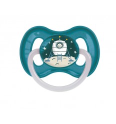 Canpol babies nyugtató cumi Univerzum kaucsuk, gömbölyű B 6-18hó kék
