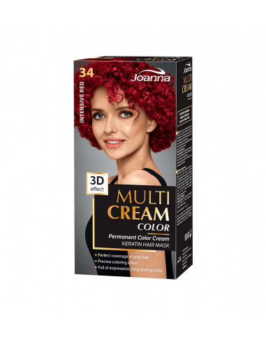 Joanna Multi Cream Color hajfesték - Intenzív piros 034